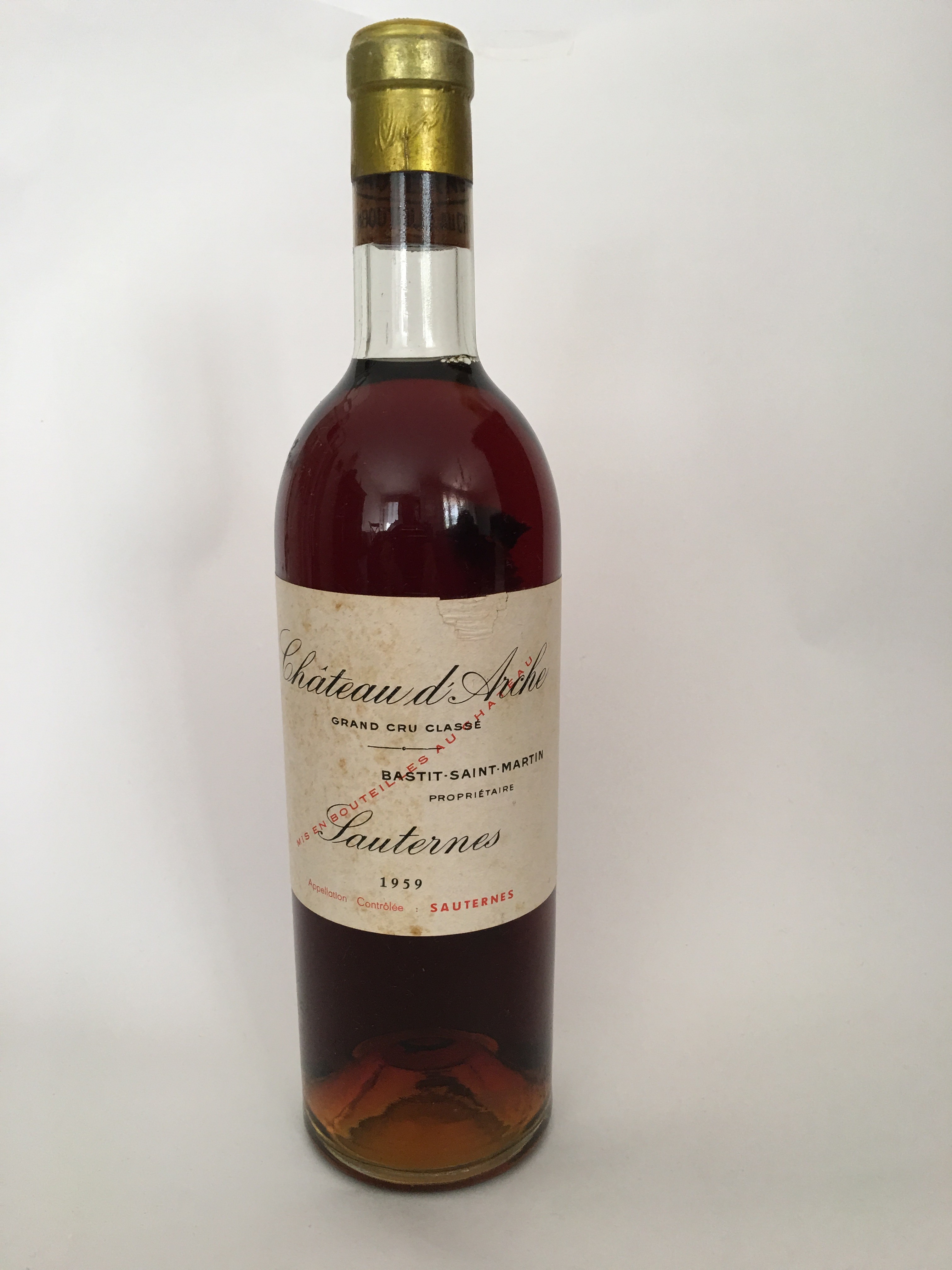 Ch teau D arche 1959 Deuxi me Cru de Sauternes Vincrocoite